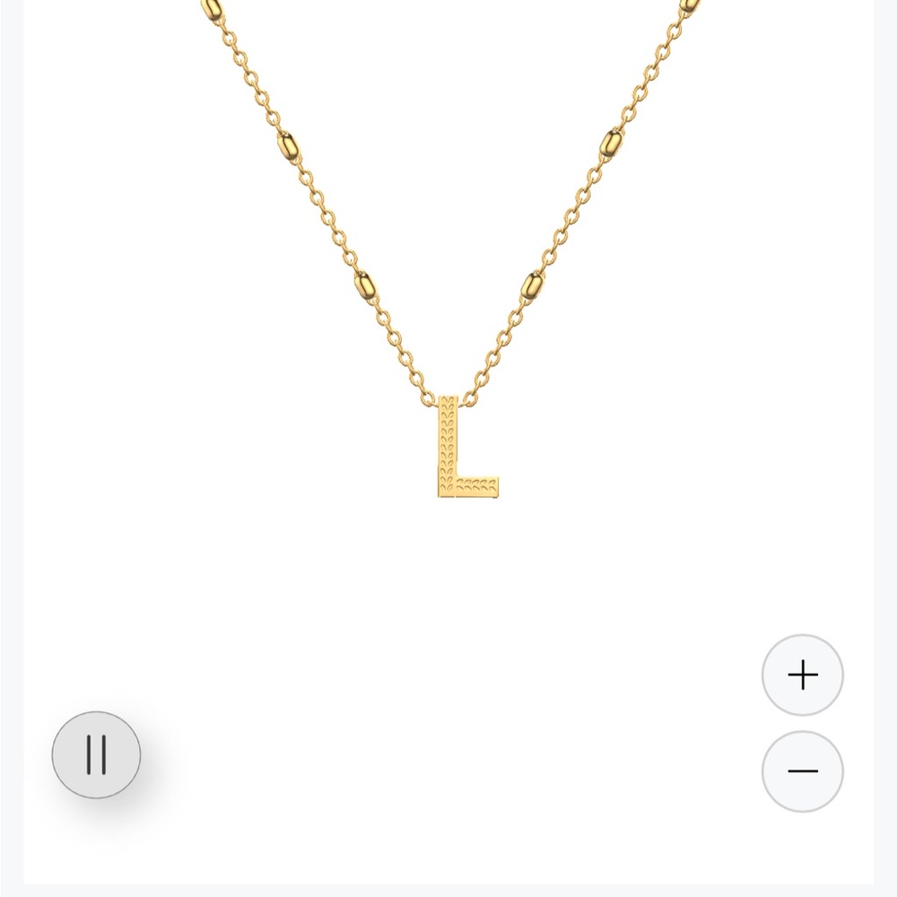Kate Spade Gold Initial Necklace Elegant Minimalist Design